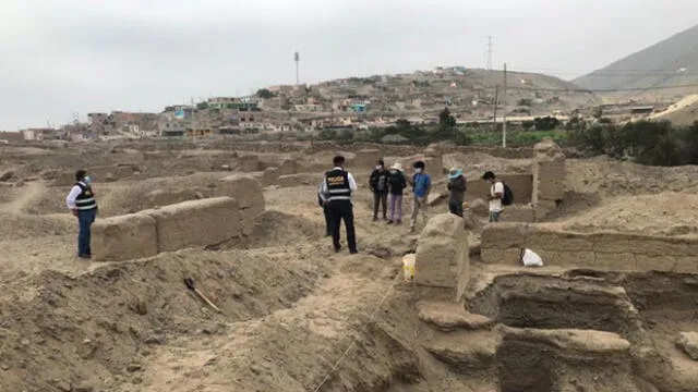 Infractores, entre ellos un arqueólogo, fueron intervenidos el sábado 4 de abril. (Foto: Ministerio de Cultura)