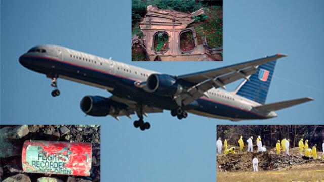 El vuelo 93 de United Airlines tenía como objetivo el Capitolio de Washington, pero se estrelló en Pensylvania. Fotos: AP.