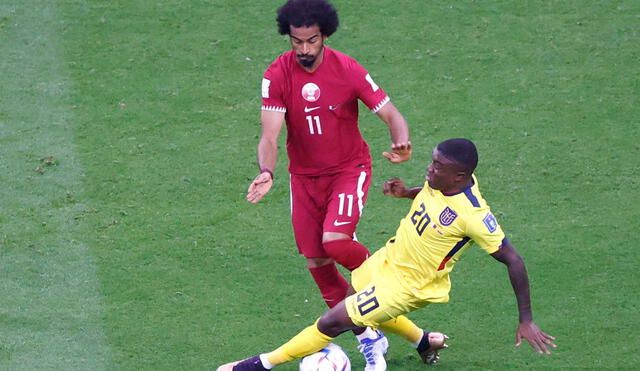 Ecuador y Qatar se enfrentaron en la inauguración del Mundial Qatar 2022 en el estadio Al Bayt. Foto: EFE