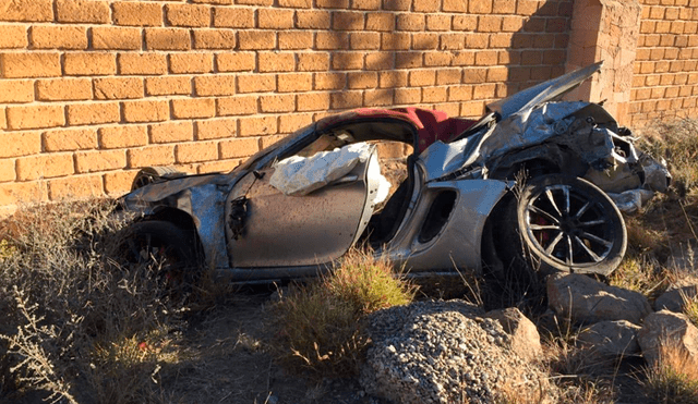 Javier Cortés sufre un terrible accidente sobre su Porsche