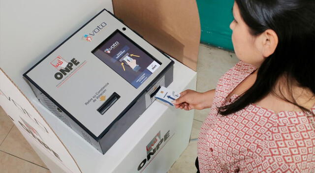 Voto electrónico.