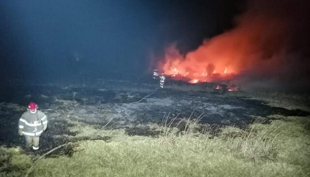 Incendio se registró en aeropuerto de Anta.