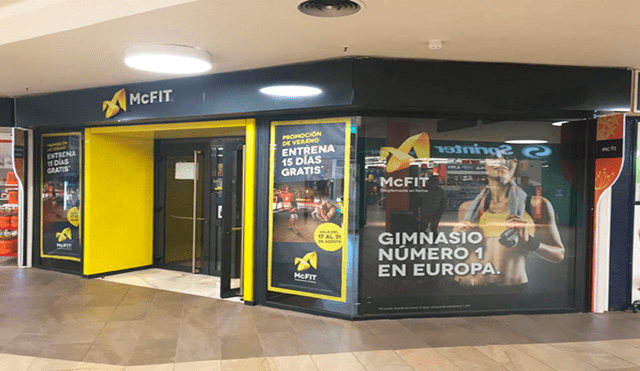 La empresa Mcfit en España cerró sus puertas ante la crisis del coronavirus. Foto: Web.