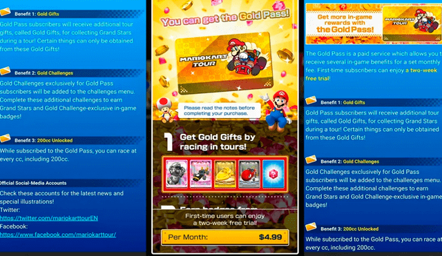 Mario Kart Tour ofrece un servicio de suscripción a 4,99 dólares mensuales ¿Te parece adecuado el rumbo de Nintendo con los juegos móviles?
