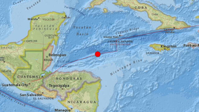 Terremoto de 7.6 remece Honduras 