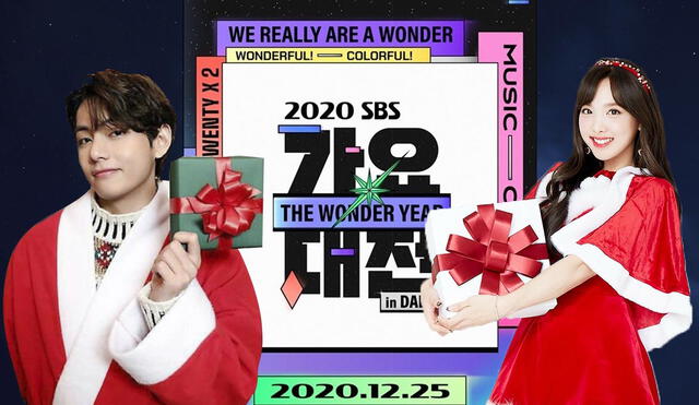 Ver el 2020 SBS Gayo Daejun, nombrado 'The wonder year'. Foto: composición LR/BigHit/SBS/JYP