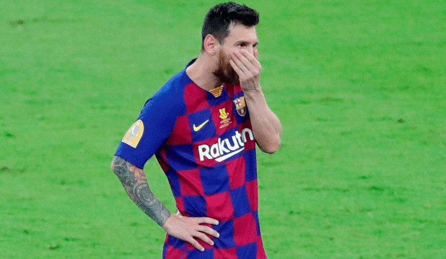 Lionel Messi terminó muy molesto por las eliminación del FC Barcelona ante el Atlético de Madrid por la Supercopa de España. | Foto: EFE