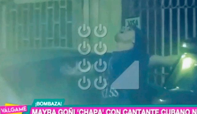 Mayra Goñi fue expuesta besando a cantante cubano antes de entrar a un hotel