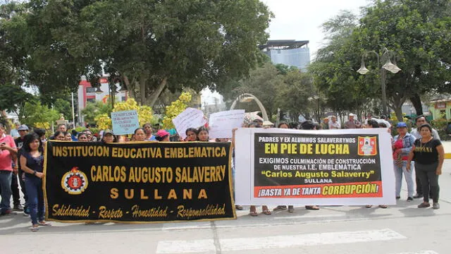 Sullana: exigirán al Ejecutivo culminar colegio Salaverry