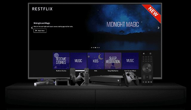 El nuevo servicio de streaming diseñado para ayudar a dormir. | Foto: Restflix