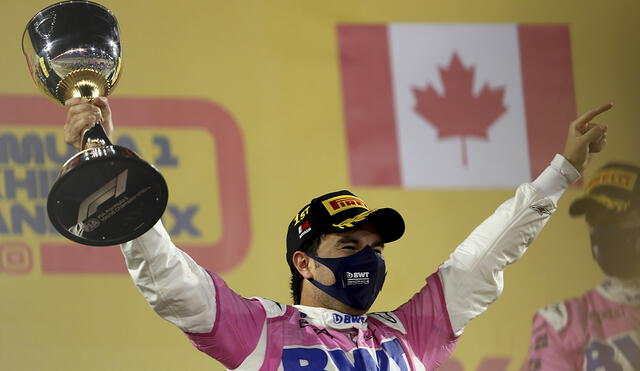 El mexicano Sergio ‘Checo’ Pérez ganó una carrera de Fórmula 1 por primera vez en su vida. Foto: AFP