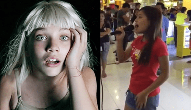Facebook: niña canta “Chandelier” de Sia en un centro comercial y miles enloquecen [VIDEO] 