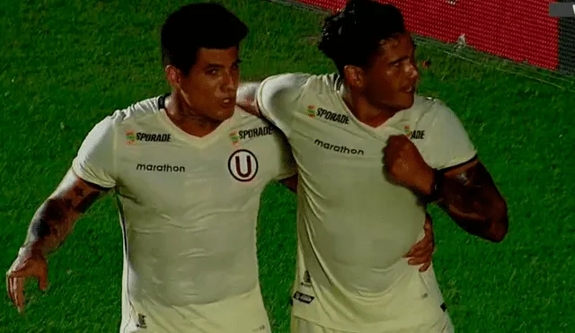 Jonathan Dos Santos marcó el primer gol del Universitario vs. Huracán por un amistoso internacional en Argentina. | Foto: ESPN 2