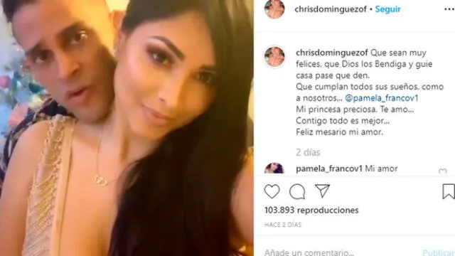 Christian Domínguez y Pamela Franco se dicen “te amo” a dos meses de iniciar su relación [VIDEO]
