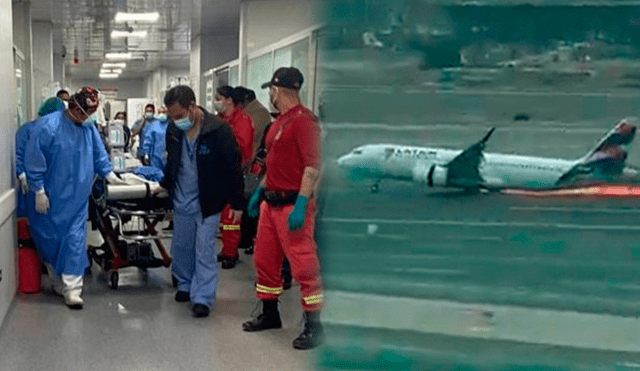 Accidente de LATAM: Bombero sobreviviente se encuentra en el hospital Sabogal. ¿Cuál es su estado de salud? Foto: Composición de La República/Andina/Cortesía URPI