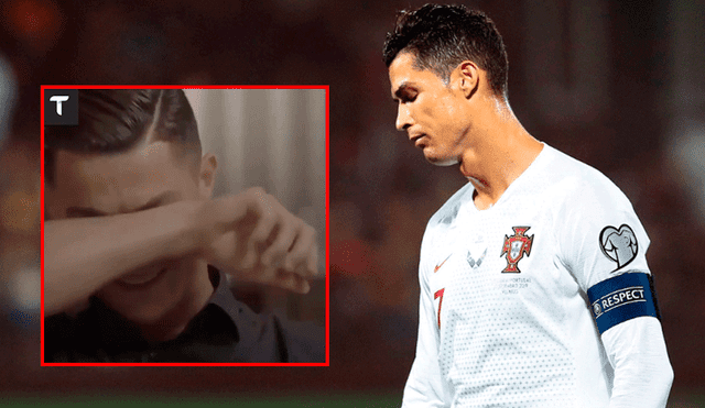 Cristiano Ronaldo se conmueve hasta las lágrimas al ver imágenes de su difunto padre