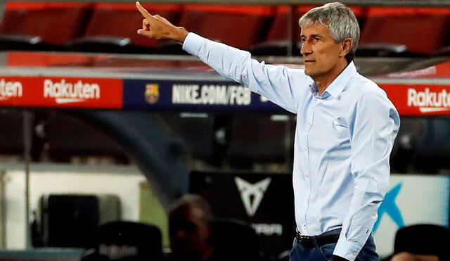 Quique Setién fue nombrado como entrenador del FC Barcelona tras la destitución de Valverde. Foto: EFE