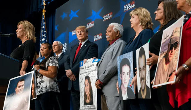 Donald Trump recibió a padres de hijos que fueron asesinados por inmigrantes