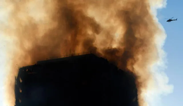 Incendio en Londres: mujer arrojó a su bebé por la ventana y logró salvarlo 