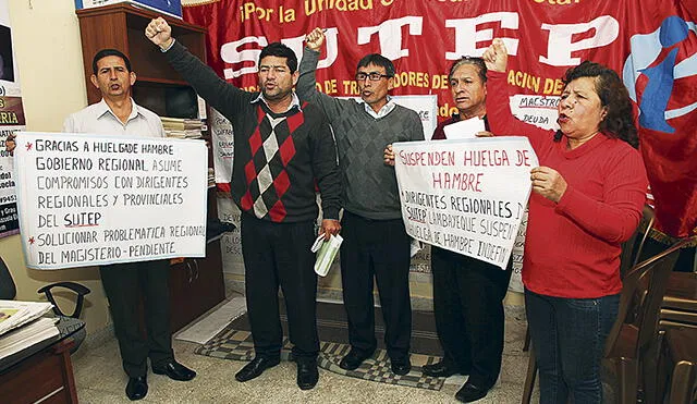 Afiliados al Sutep levantan huelga al llegar a acuerdos con el gobierno regional