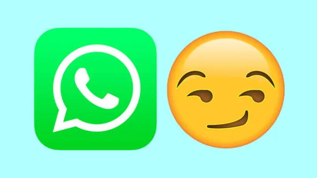 El emoji de WhatsApp de la cara con sonrisa pícara.
