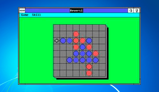 Reversi, el primer juego de escritorio en Windows.