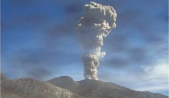 INGEMMET alerta que habrá explosiones en volcán Sabancaya
