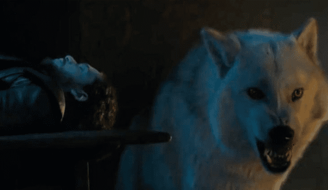 Game of Thrones: Ghost salvaría a Jon Snow en la batalla contra el 'Rey de la Noche'
