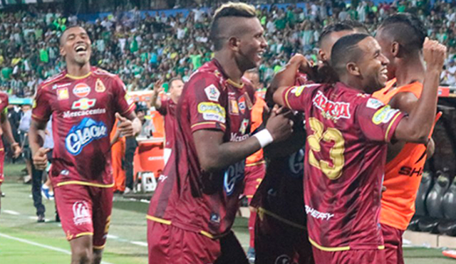 Tolima venció 2-1 al Junior en duelo de ida por la final de la Superliga Águila