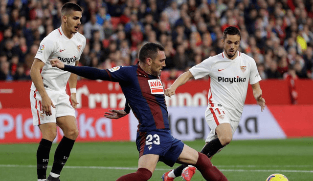 Sevilla vs Eibar por LaLiga Santander. | Foto: EFE