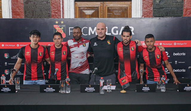 los jales. Melgar presentó ayer a sus cinco contrataciones para ser parte del 2023.