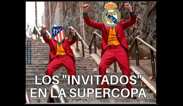 Real Madrid vs Atlético Madrid: memes previo a la final e la Supercopa de España. Foto: Facebook.