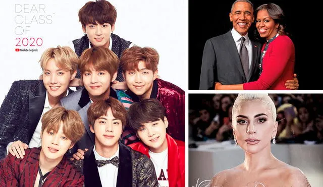 Los integrantes de BTS estaran junto a los Obama, Lady Gaga y otras celebridades en el evento organizado por YouTube.