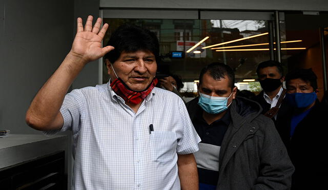 Evo Morales ya comunicó en una conferencia de prensa desde la Argentina que denunciará a Luis Almagro por informe de la OEA sobre Bolivia. Foto: AFP