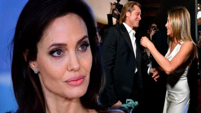 Jennifer Aniston, Brad Pitt y Angelina Jolie