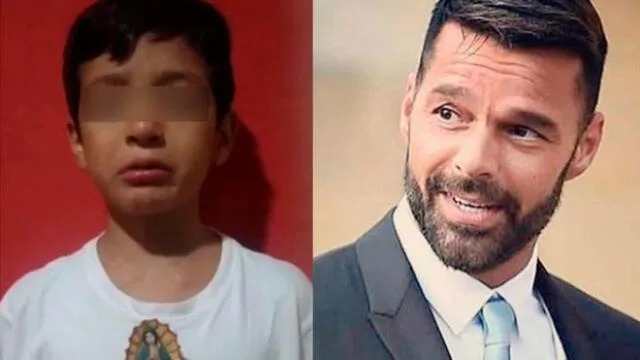Ricky Martin y niño