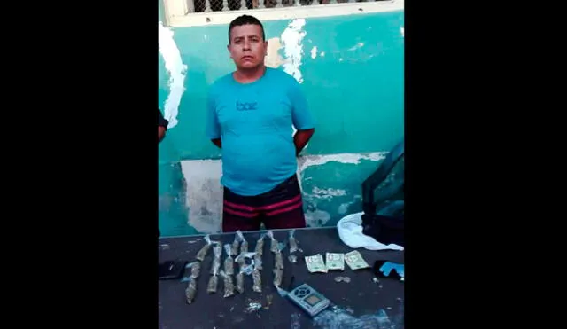 Chiclayo: Detienen a taxista vendiendo drogas en plataforma deportiva