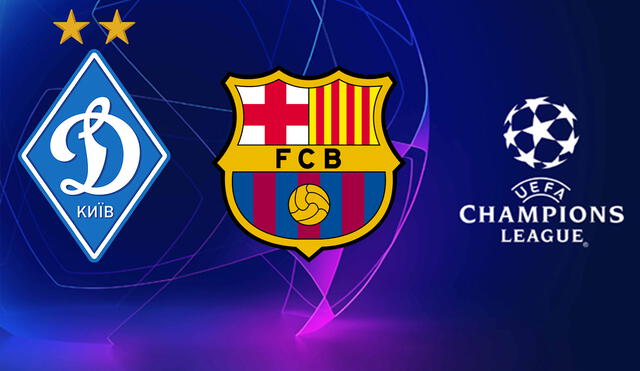 Este será el décimo enfrentamiento entre Dinamo Kiev y Barcelona. Foto: composición Champions League/GLR