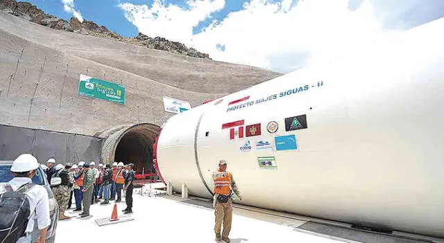 abandonada. Así está la tuneladora que iba a construir el túnel trasandino para trasvasar agua del río Apurímac a Majes.