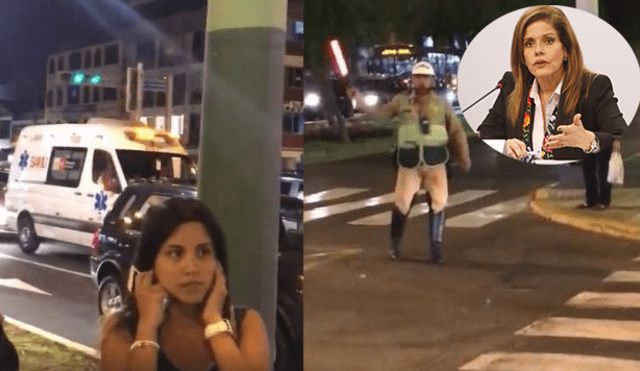 Aráoz reacciona en Twitter tras video de policía que dio pase a comitiva oficial