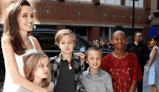 Angelina y sus hijos intentan ser “una familia normal” y venden galletas para perros