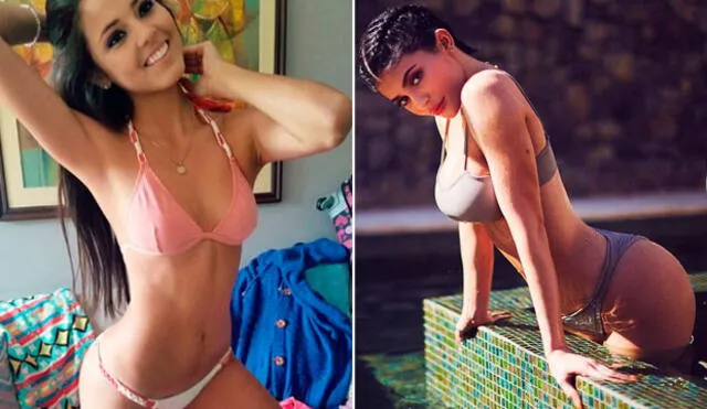 Instagram: Luciana Fuster copia el estilo de Kylie Jenner al posar con el mismo bikini | FOTOS