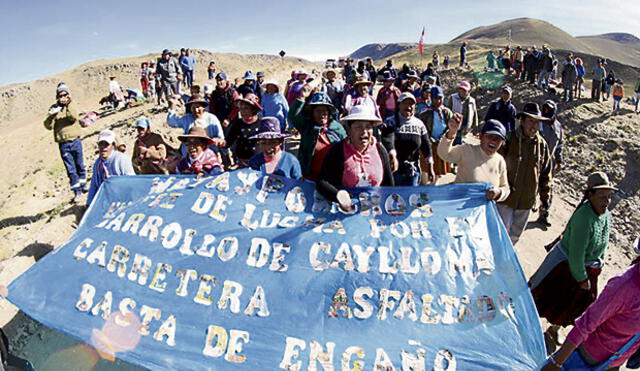 Arequipa: Provincia de Caylloma ingresa en paro indefinido
