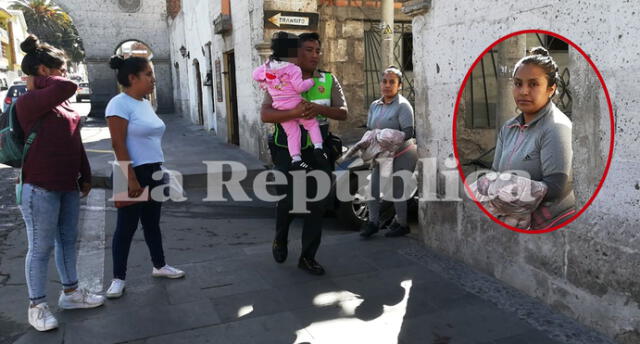 Detienen a madre que golpeó y pateó a su hija de dos años en restaurante de Arequipa 