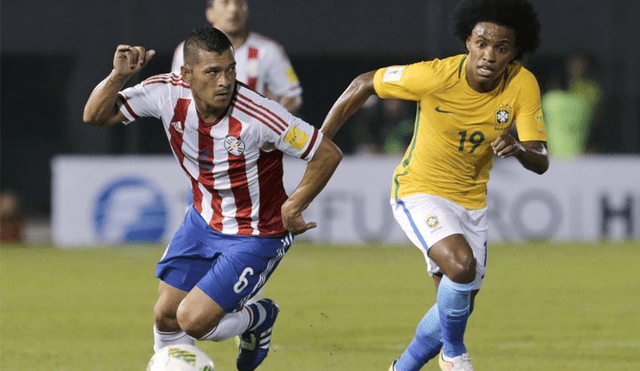 Brasil vs. Paraguay por cuartos de final de Copa América 2019.