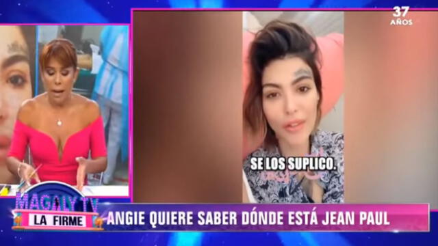 Angie Jibaja pide a Jean Paul Santa María hablar con sus hijos tras intento de feminicidio. Foto: Captura