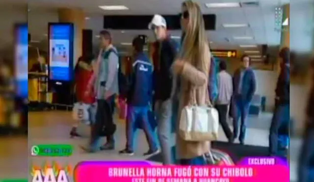 Brunella Horna viaja a Huancayo con jovencito tras ‘ampay’ [VIDEO]