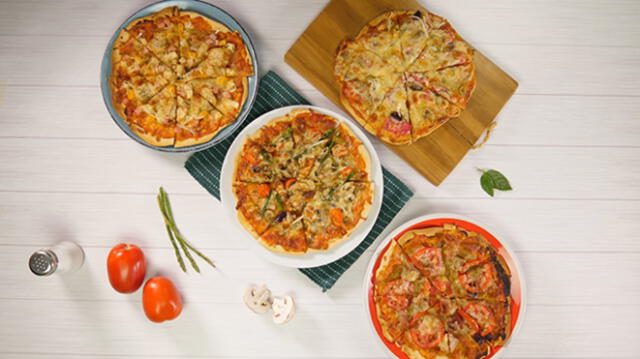 Cuatro opciones: cómo preparar pizzas caseras