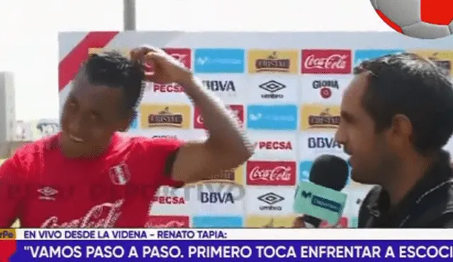 Renato Tapia bromea con la calvicie de periodista durante enlace en vivo [VIDEO]