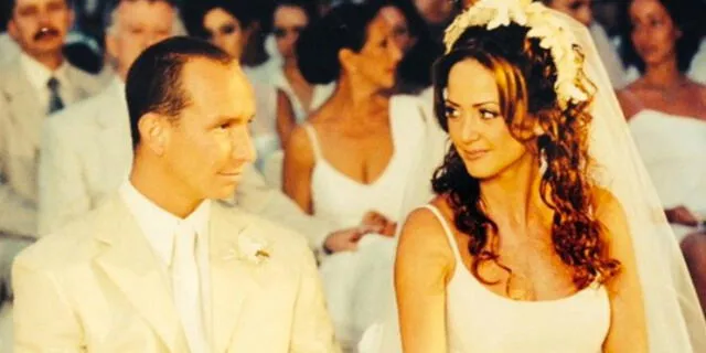 Andrea Legarreta y Erik Rubín contrajeron matrimonio en octubre del 2000. (Foto: Cosmopolitan)